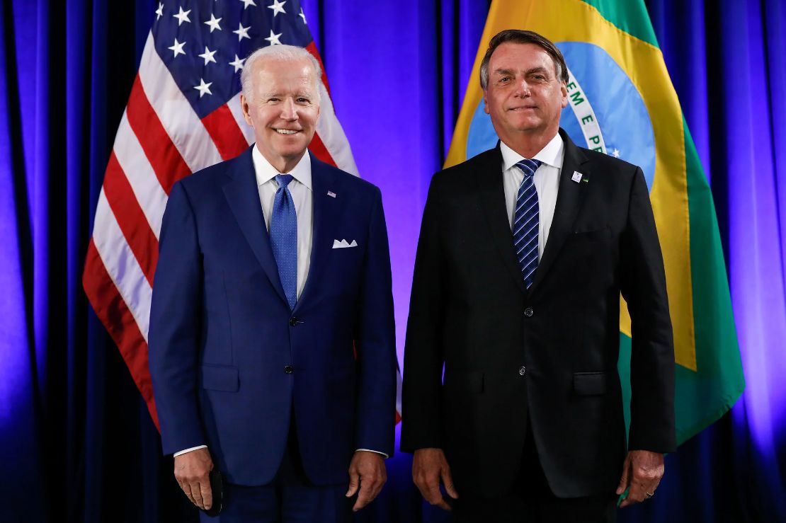 Presidentes Bolsonaro e Biden fazem reunião bilateral nos EUA