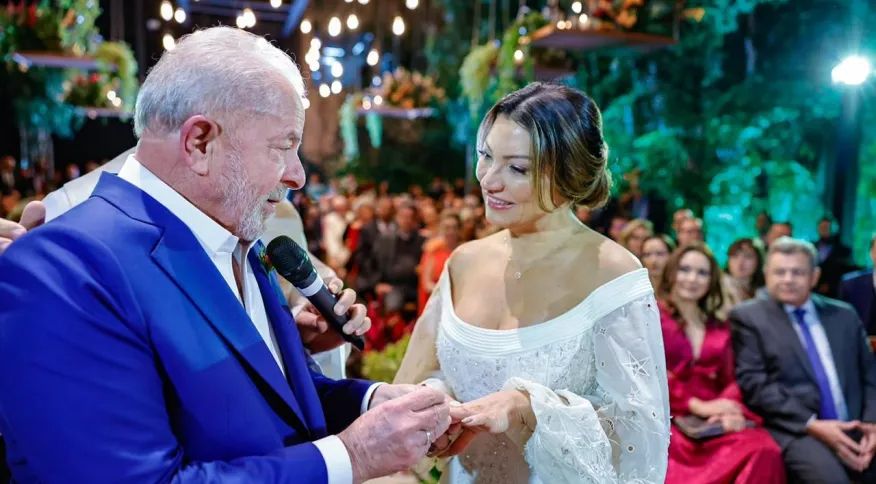 Lula e Janja celebram um ano de casados nas redes sociais