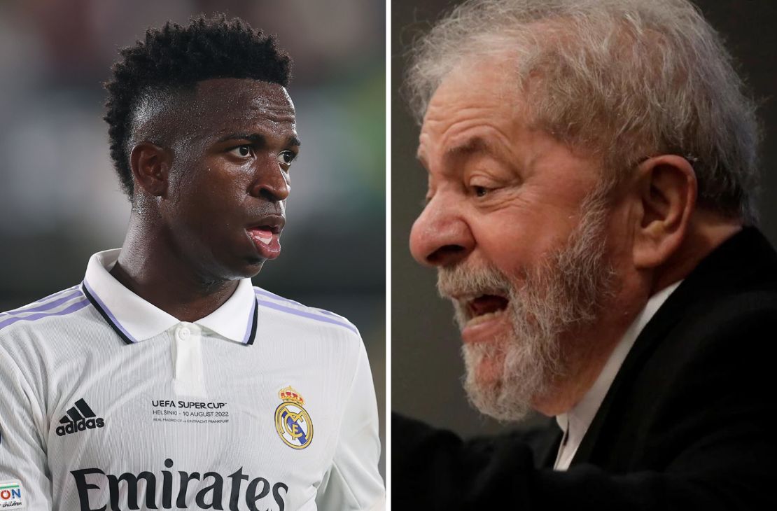 Lula pede providências contra racismo sofrido por Vini Junior