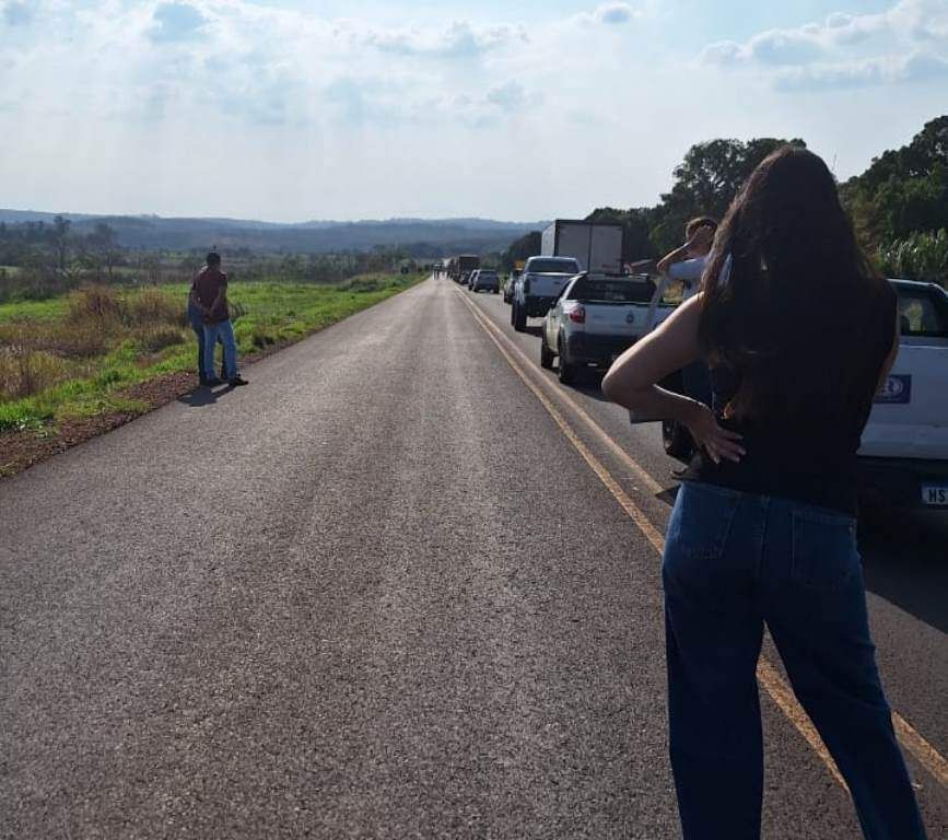 Protesto de indígenas fecha rodovia contra o marco temporal