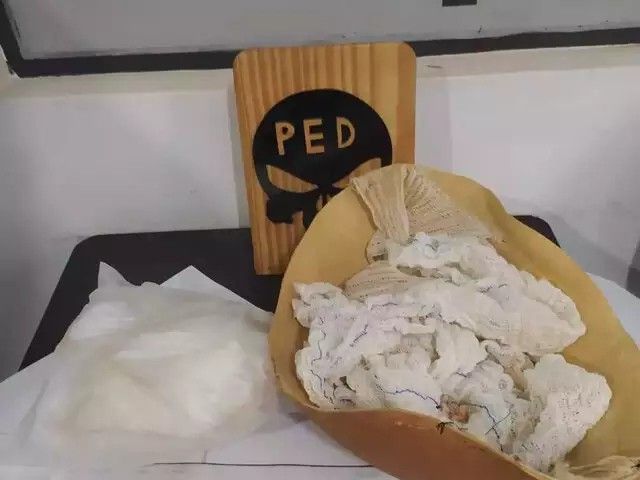 Mulher tenta entrar em presídio com cocaína escondida em barriga falsa