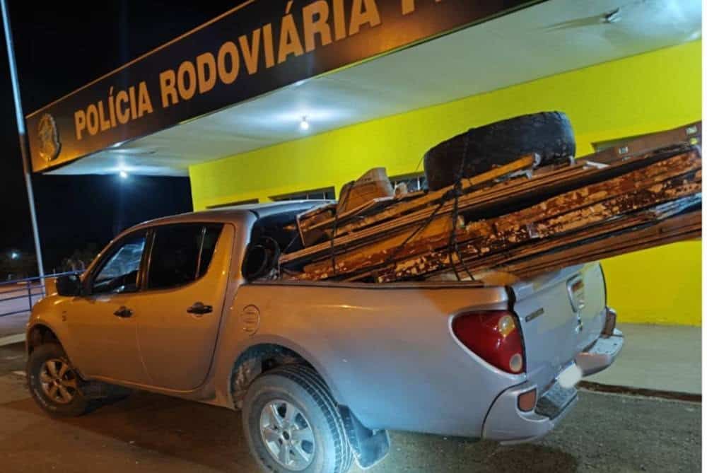 Caminhonete com registro de furto é recuperada na BR-163 em Coxim