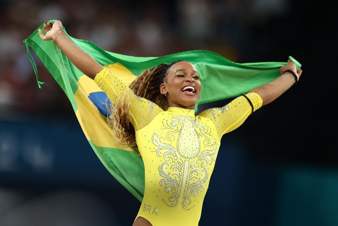 Rebeca Andrade conquista medalha de ouro na final do solo olimpíadas de Paris