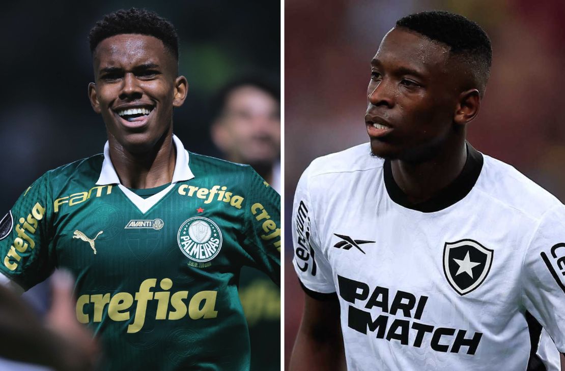Palmeiras x Botafogo tem 'disputa' entre Estêvão e Luiz Henrique por vaga em lista de Dorival na seleção