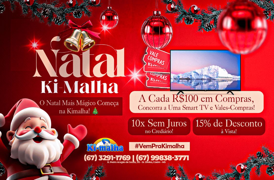 Natal lojas Ki-malha: Promoções imperdíveis para deixar seu fim de ano ainda mais especial