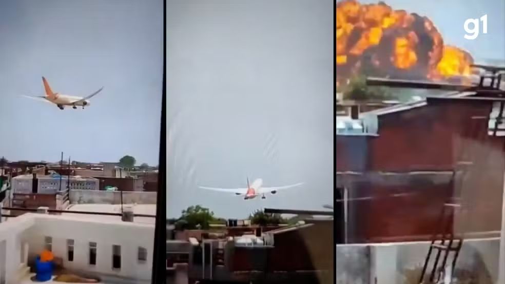 Avião com 242 pessoas cai na Índia; não há sobreviventes, diz polícia