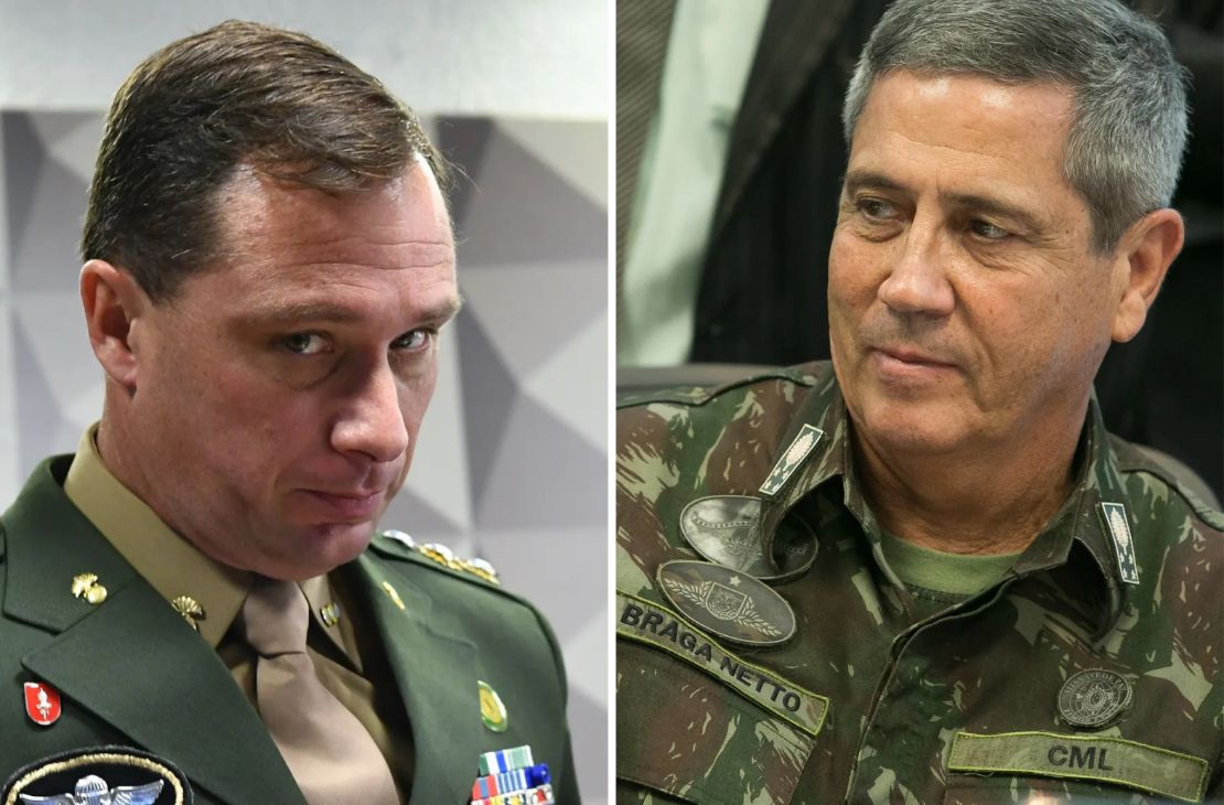 Réus em ação do golpe, Cid e Braga Netto ficam cara a cara no Supremo