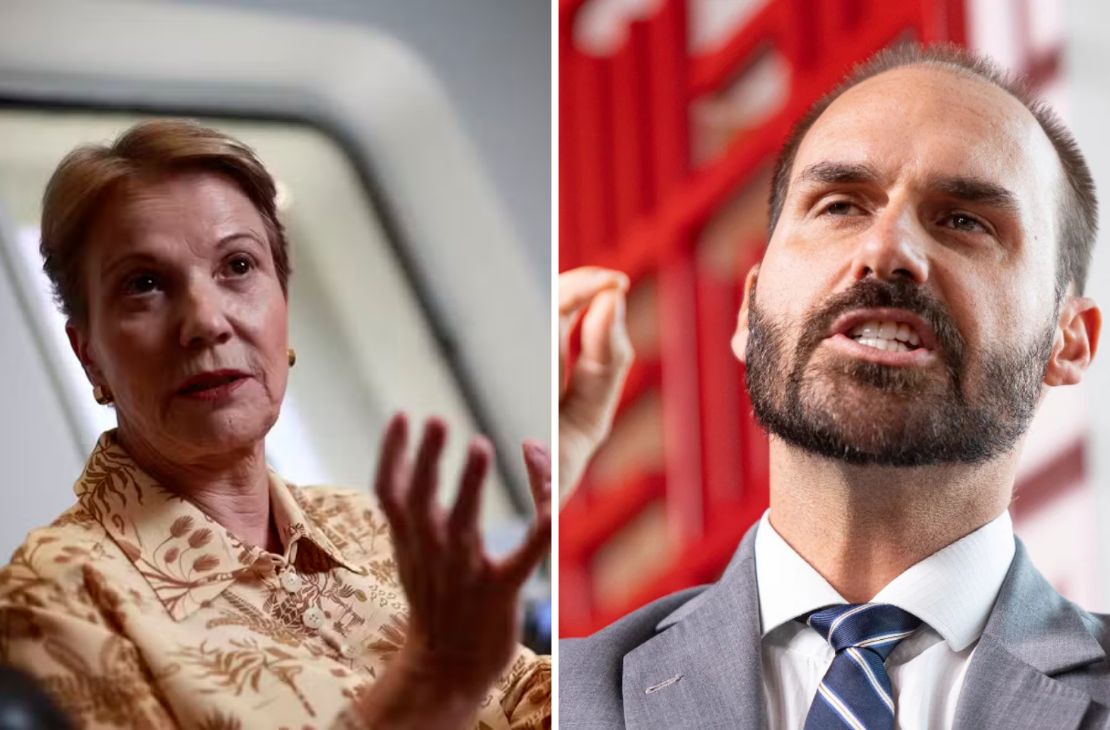 Eduardo Bolsonaro ataca Tereza Cristina após não ser citado como presidenciável