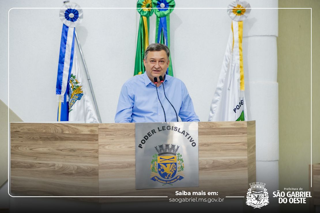 Prefeito Leocir Montanha faz balanço do primeiro ano de gestão e projeta avanços para São Gabriel do Oeste