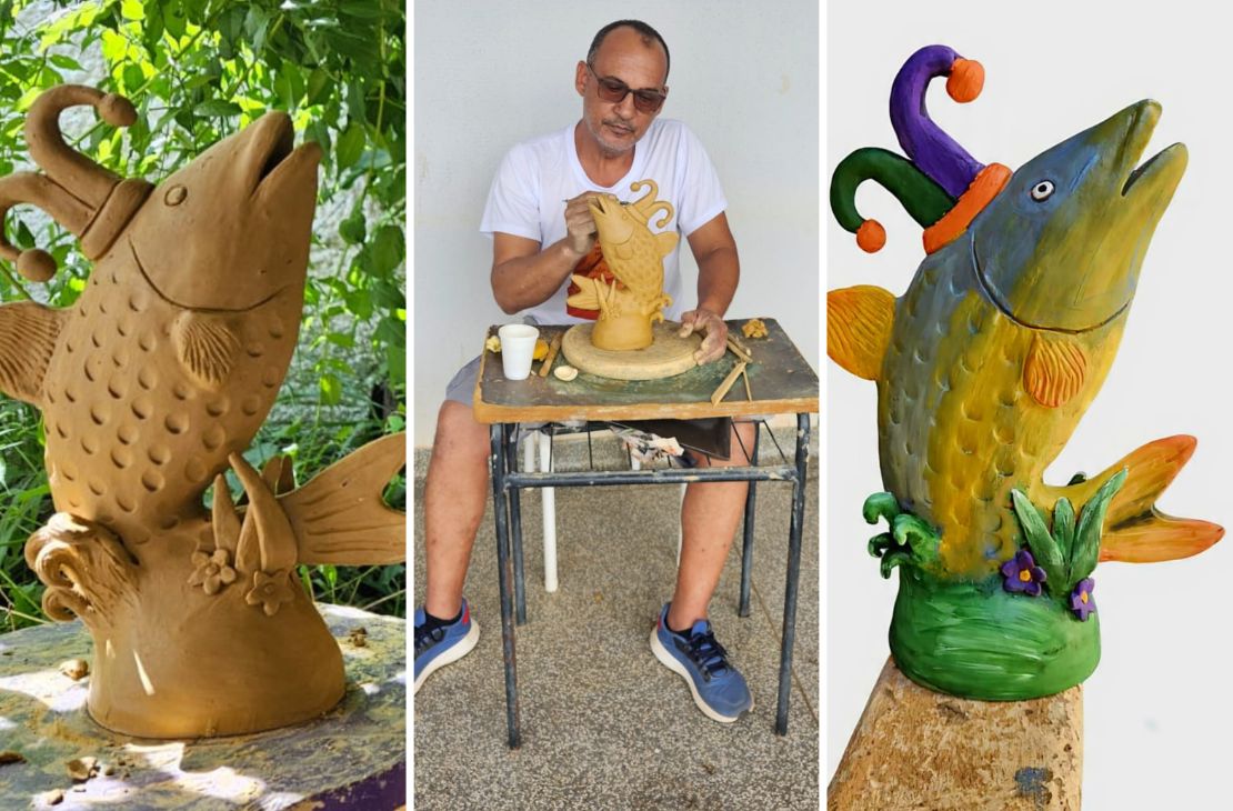 Artista de Coxim transforma referências do Pantanal em troféu oficial do Carnaval 2026
