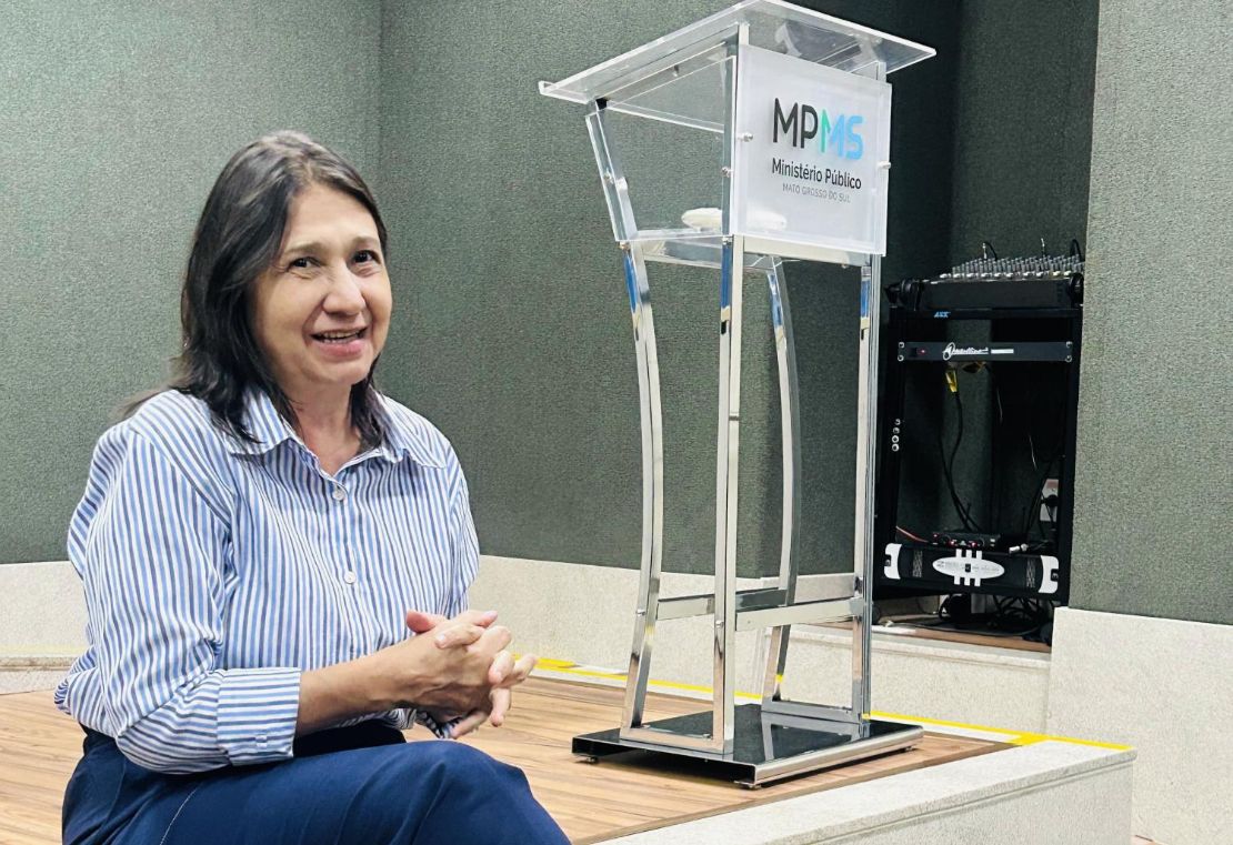 Vereadora Luiza esteve no MPMS para tratar do uso de resíduos da construção civil em áreas de erosão em Campo Grande