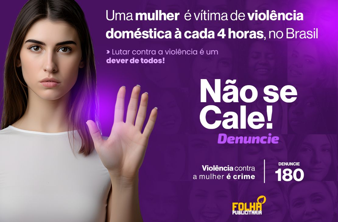 Folha Publicitária lança campanha de conscientização contra a violência doméstica