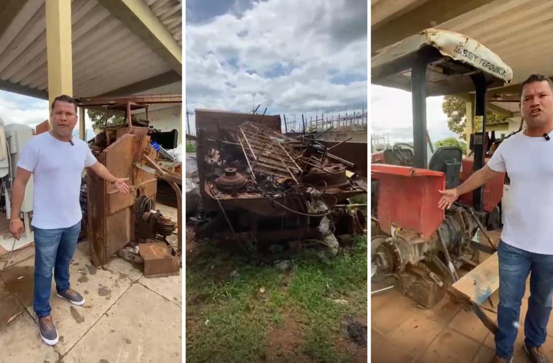 Vereador cobra providências urgentes após encontrar maquinários parados em visita na Secretaria de Obras de Coxim