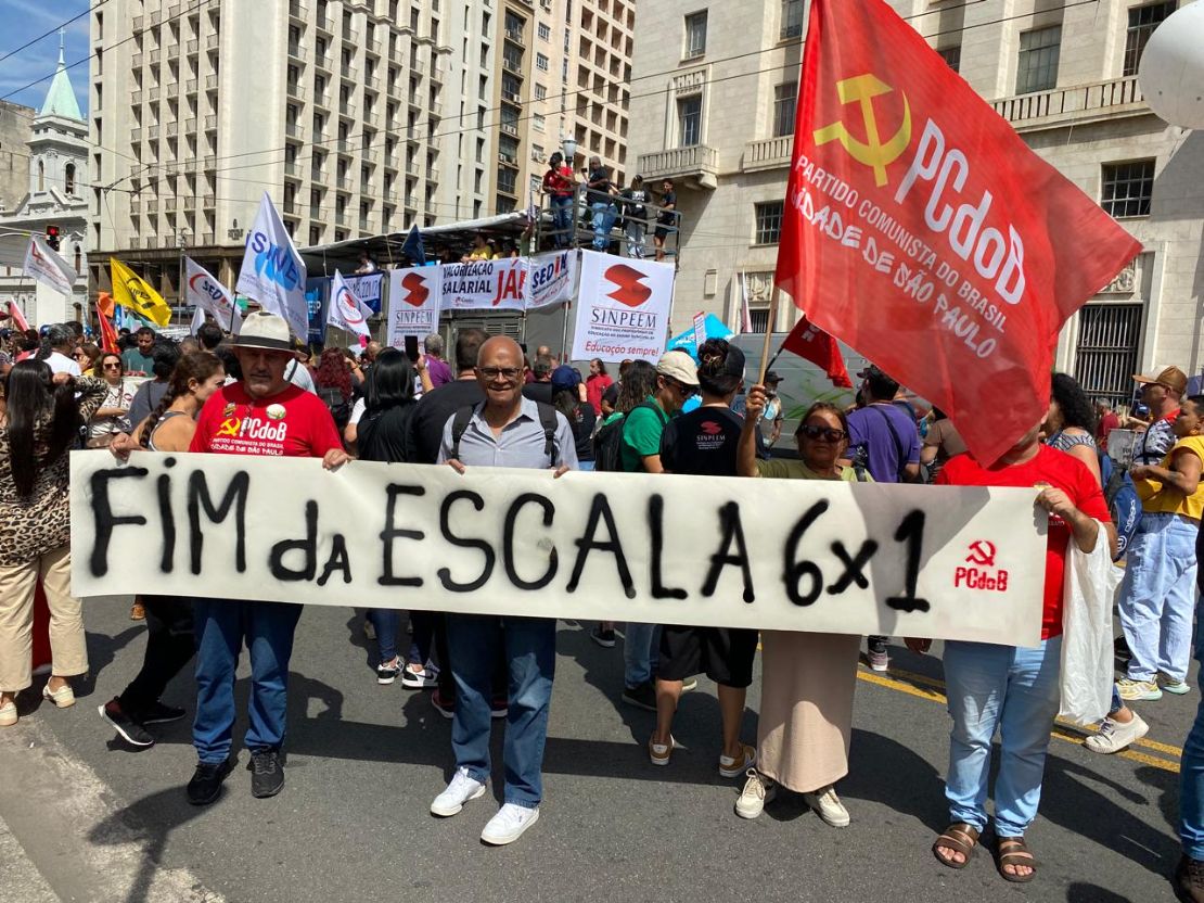 Marcha da classe trabalhadora pelo fim da escala 6×1 será em 15 de abril