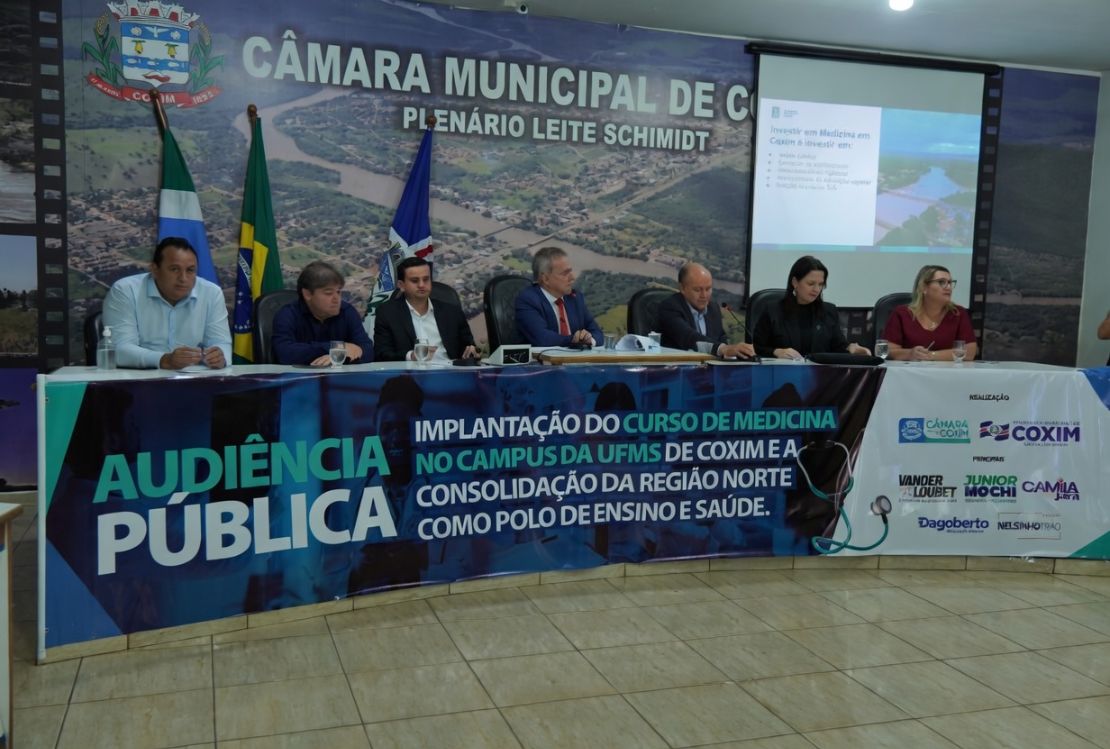 Audiência pública marca avanço decisivo para implantação do curso de Medicina em Coxim