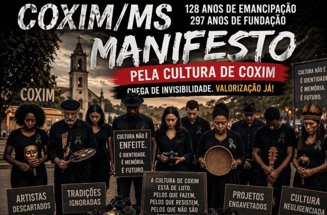Pela primeira vez, desfile de aniversário de Coxim terá manifestação de artistas em meio a cobranças por valorização cultural