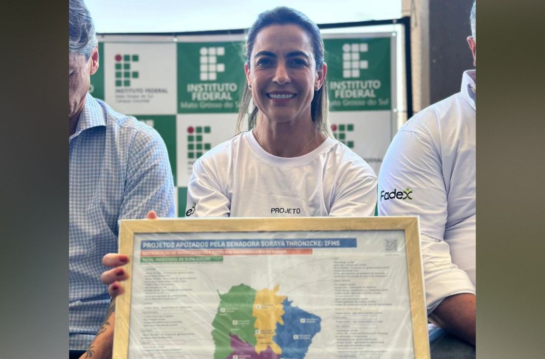 Com R$ 11,9 milhões investidos no IFMS, Soraya Thronicke leva o projeto Olhos que Inspiram a Corumbá