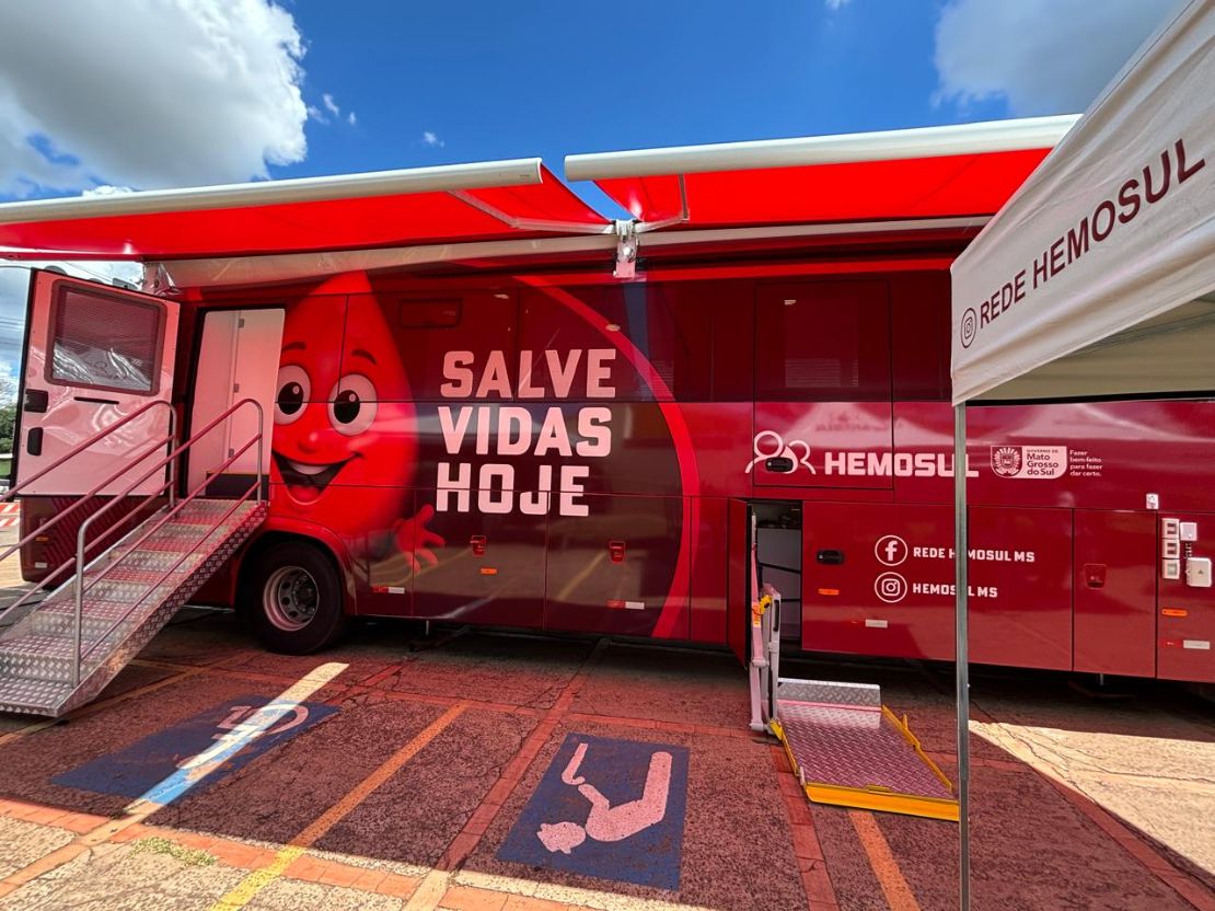 Rota Hemosul Móvel chega a Coxim no dia 5 de maio para coleta de sangue
