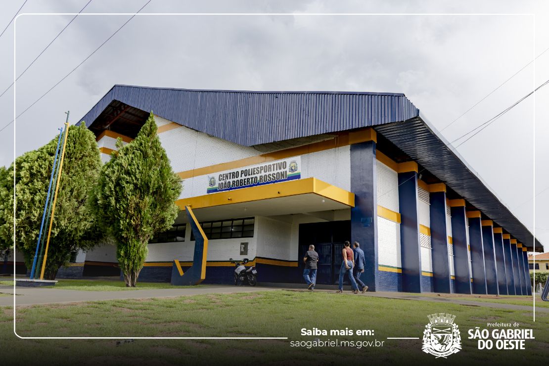 Nova data será definida para entrega do Ginásio revitalizado em São Gabriel do Oeste
