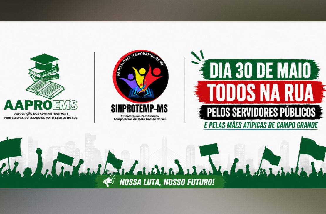 Servidores públicos mães atípicas se unem em ato por justiça e valorização em Campo Grande