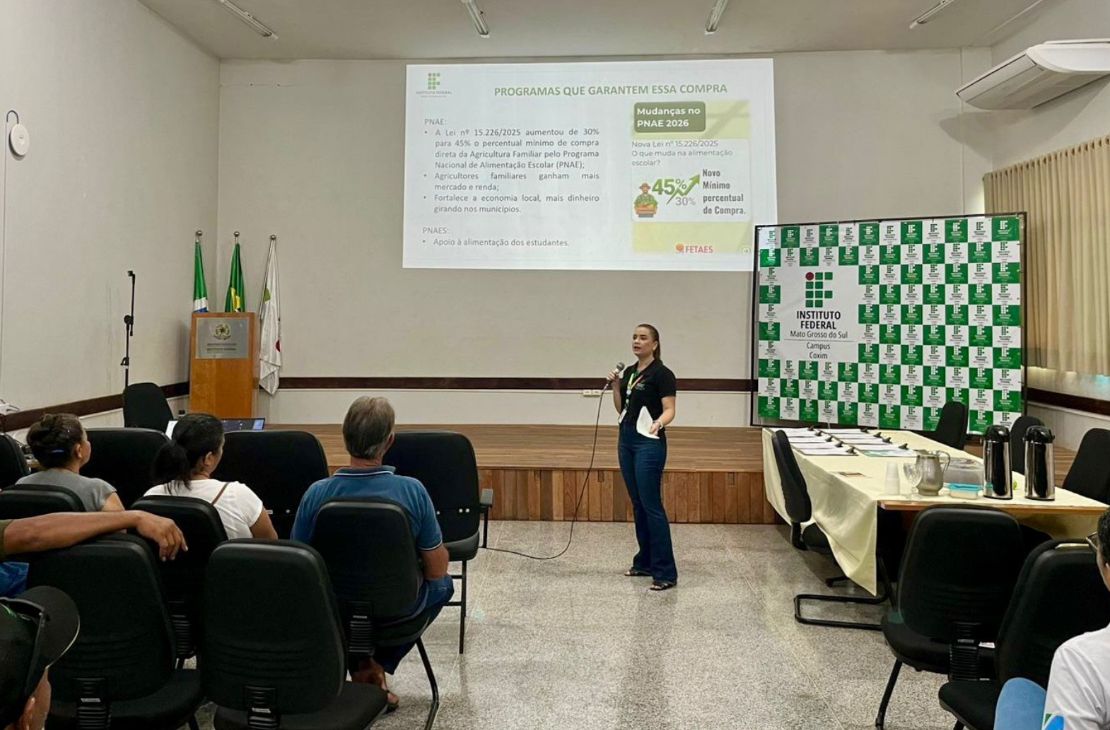 IFMS de Coxim abre Chamada Pública para compra de alimentos da agricultura familia