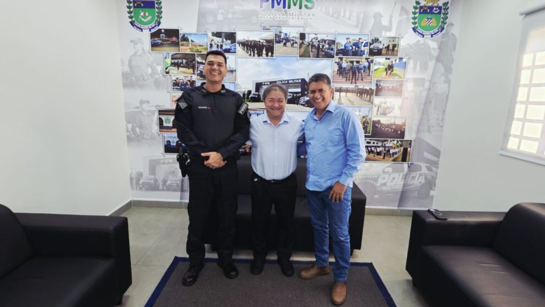 Executivo municipal e novo comando da PM reforçam parceria por mais segurança em Coxim