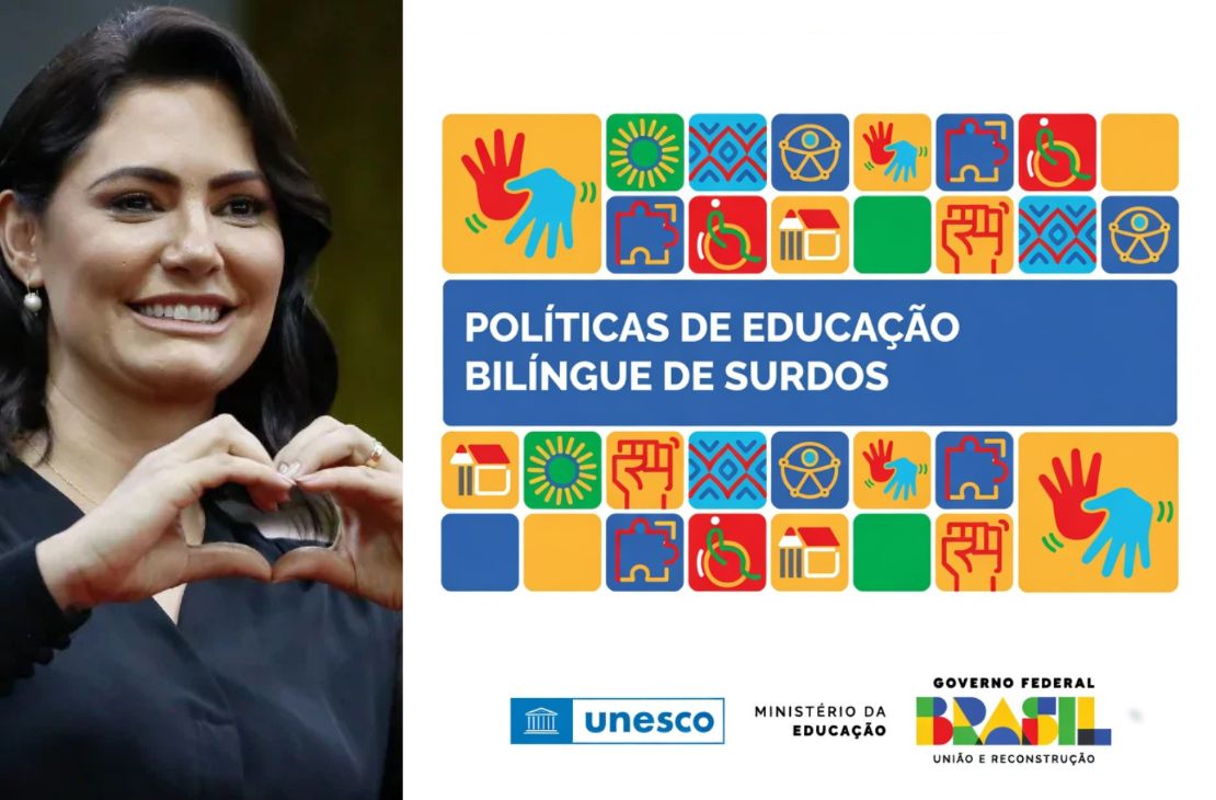 Michelle Bolsonaro elogia política do governo Lula para educação de surdos e surpreende ao reconhecer iniciativa do MEC