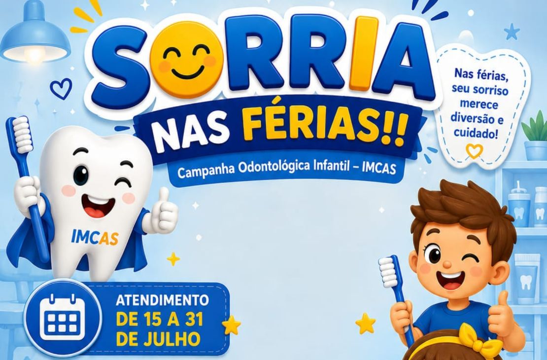 IMCAS lança campanha de saúde bucal infantil para o período de férias em Coxim