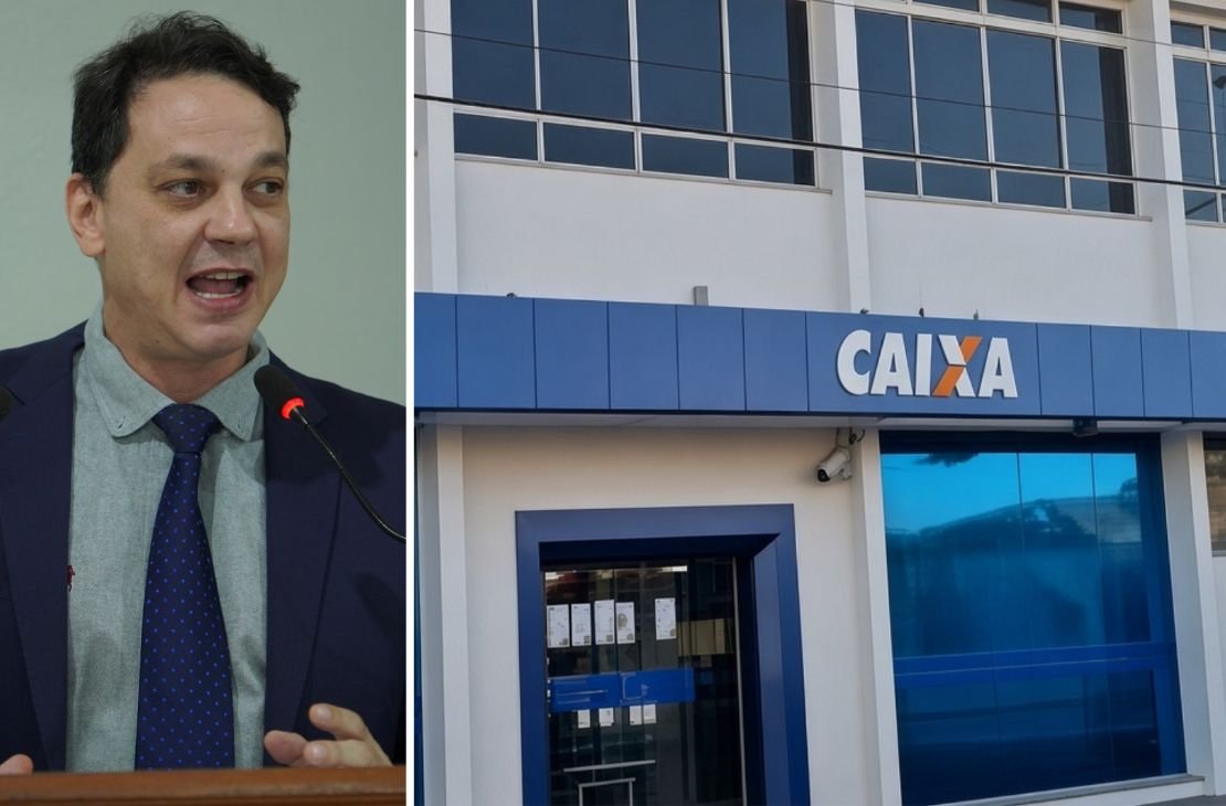 Johnny Guerra Gai cobra vistoria e melhorias nos caixas eletrônicos da Caixa em Coxim
