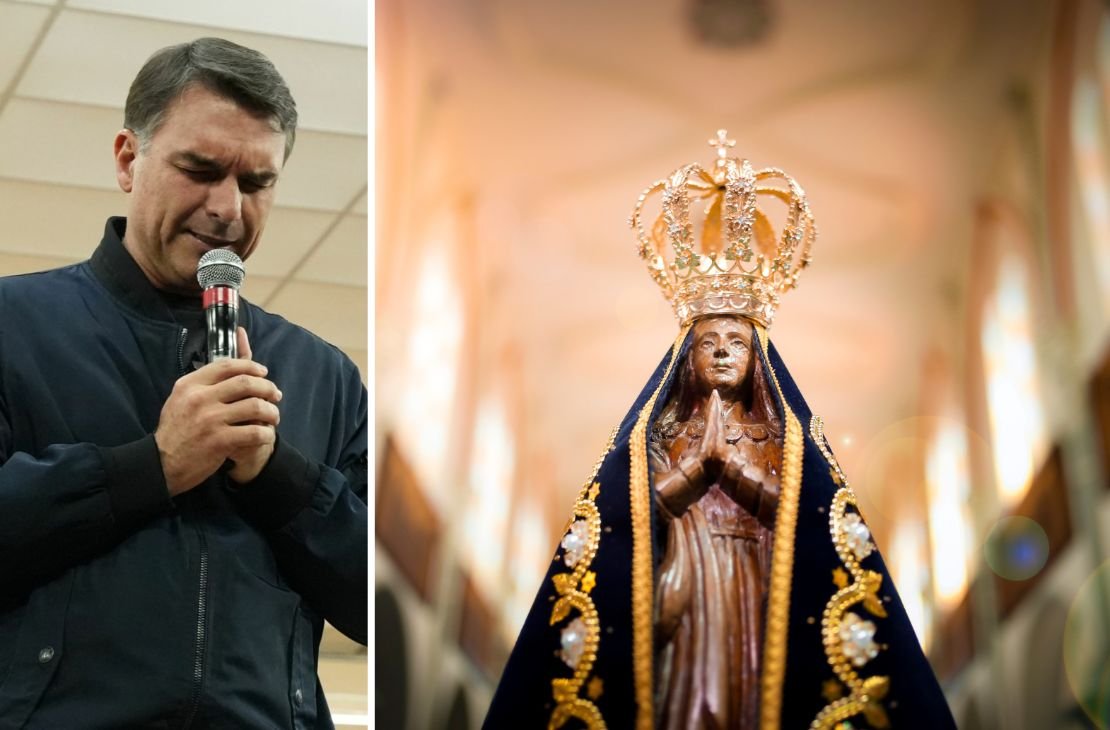 Projeto para retirar de Nossa Senhora Aparecida o título de Padroeira do Brasil volta a viralizar durante campanha de Flávio Bolsonaro