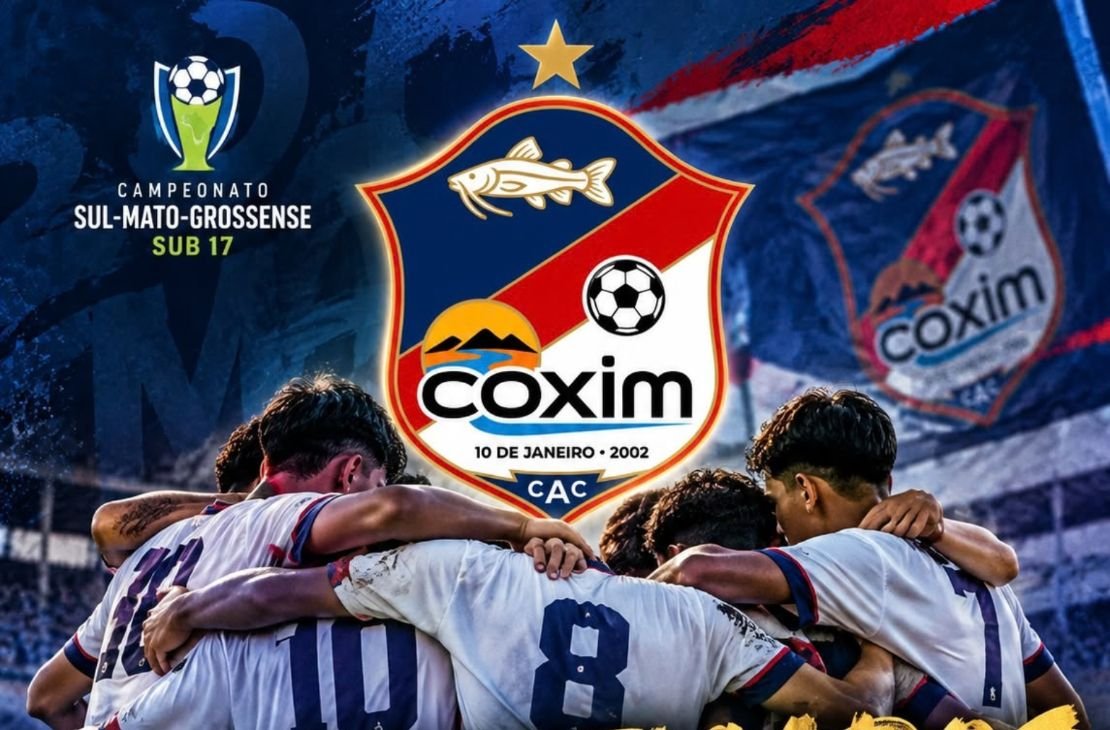 Coxim lidera grupo e garante decisão em casa nas quartas do Sul-Mato-Grossense Sub-17