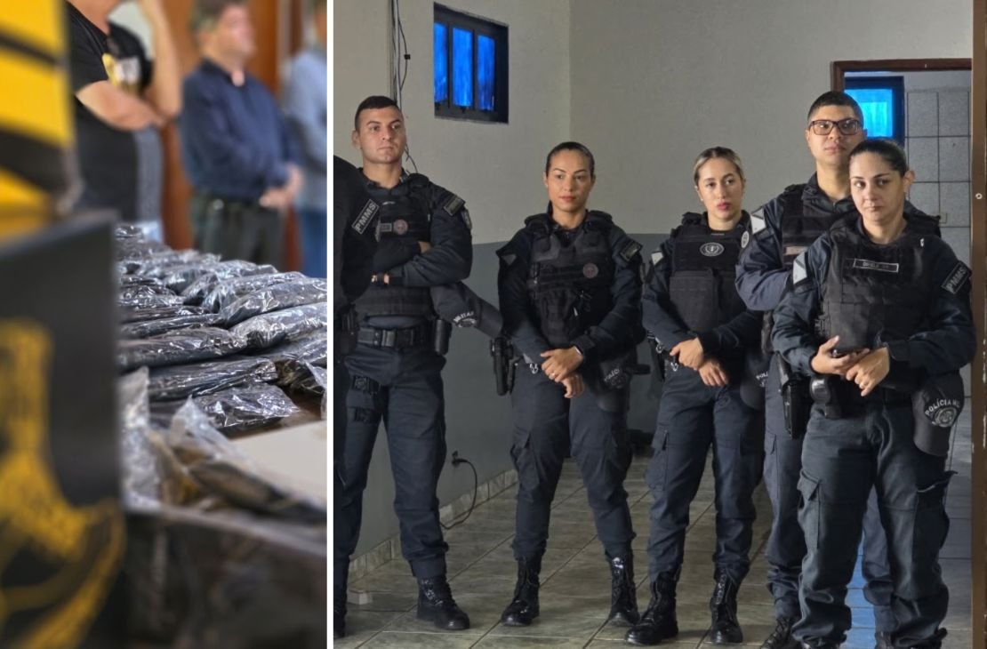 Prefeitura de Coxim entrega novos uniformes para policiais militares do trânsito