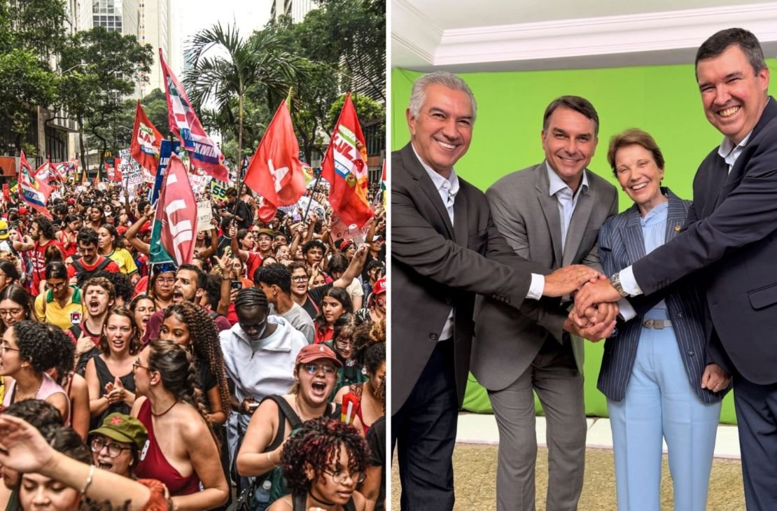 Juventude ocupa as ruas em apoio a Lula enquanto partidos e lideranças políticas se alinham a Flávio Bolsonaro