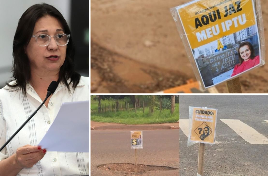 Luiza Ribeiro propõe CPI dos Buracos e expõe omissão da Câmara diante da crise em Campo Grande