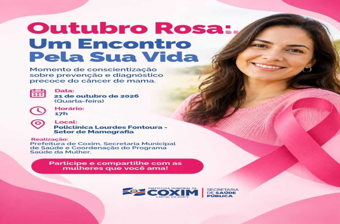 Saúde de Coxim promove ação do Outubro Rosa na Policlínica com atendimentos pré-agendados