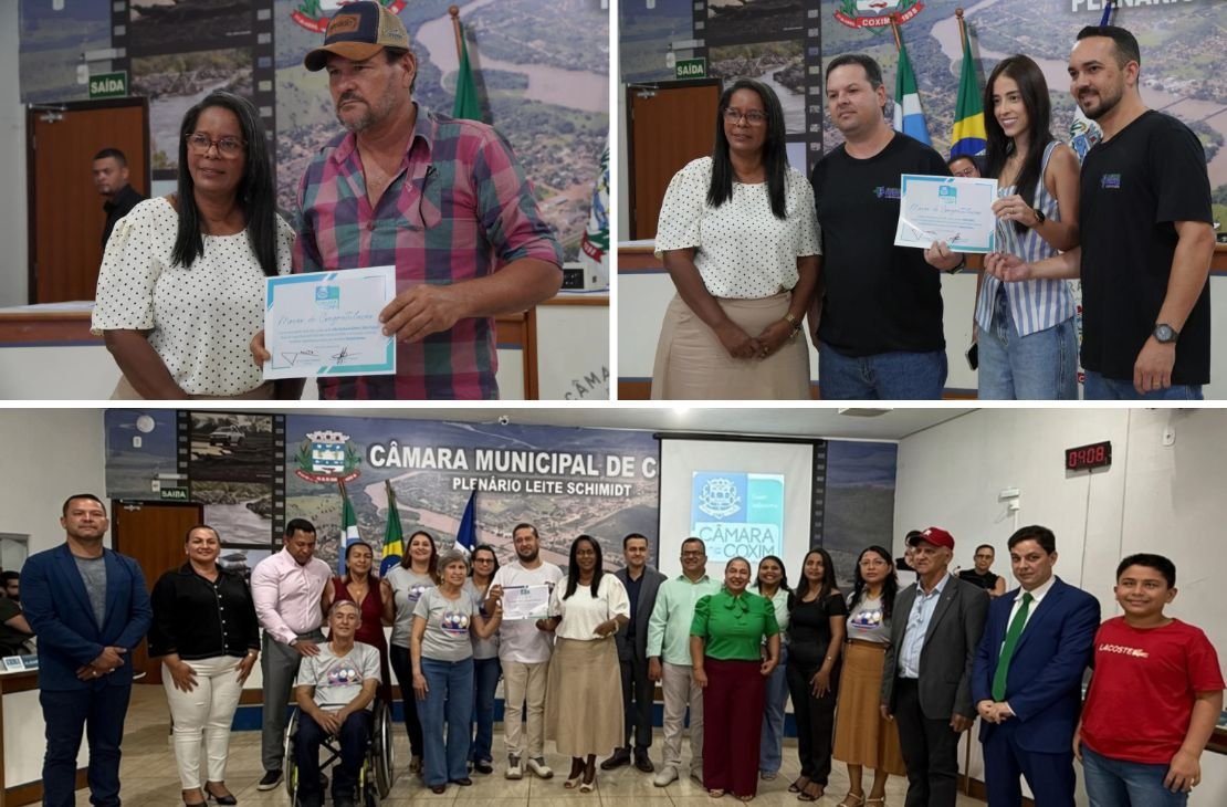 Vereadora Simone Gomes homenageia empreendedorismo, defesa da pessoa idosa e cultura pantaneira em Coxim